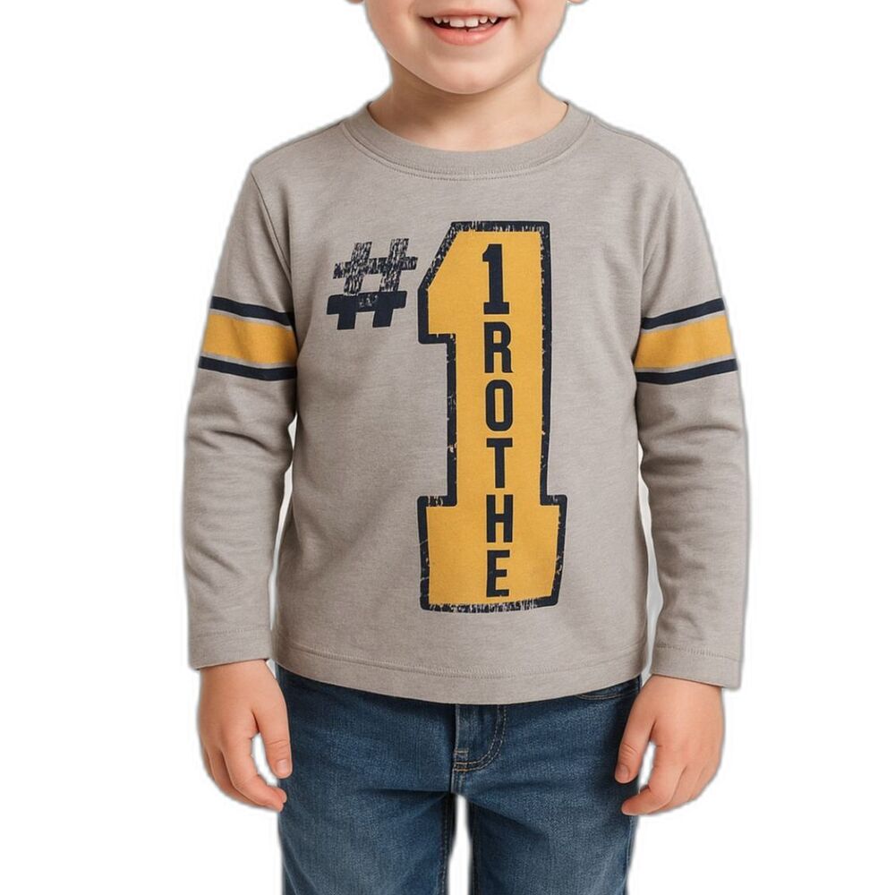 🔥 5 for $30 🔥 GAP Boys “#1 Brother” Long Sleeve Shirt | 4T